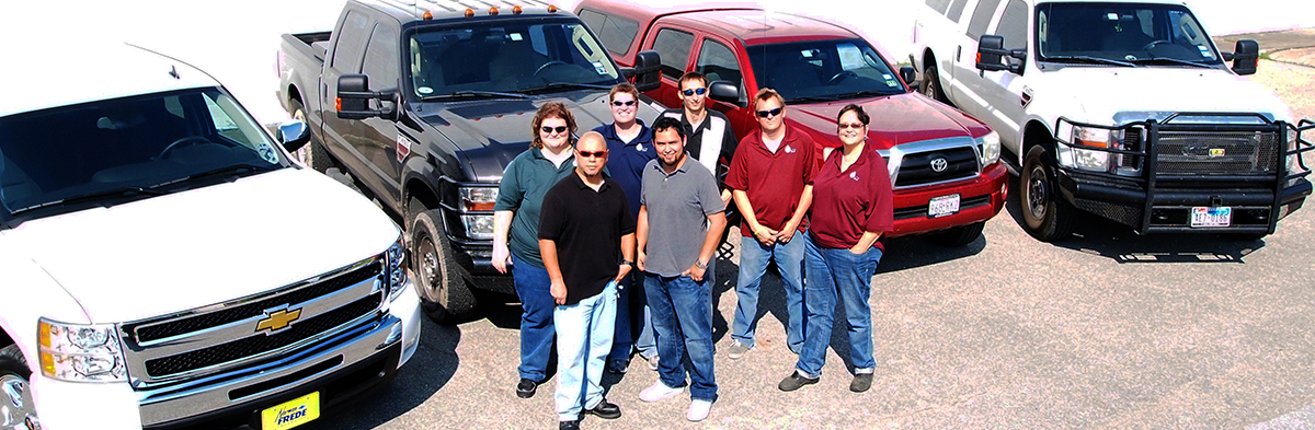 Orsat technicians with their trusty steeds.