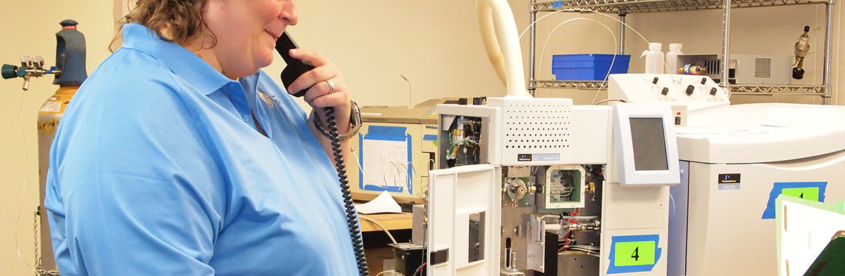 An operator getting help over the phone.